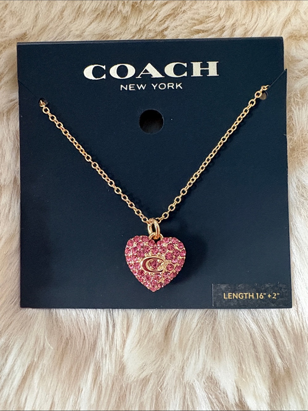 Coach Heart Necklace